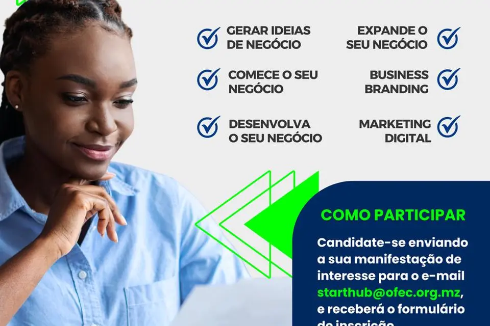 Cartaz de formação do Start Hub para jovens empreendedores